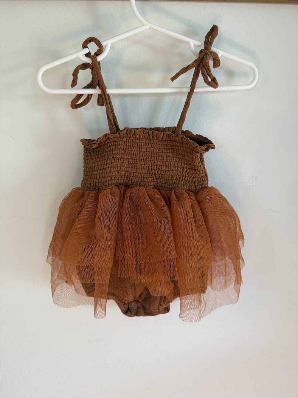 Brown baby romper 12-18m